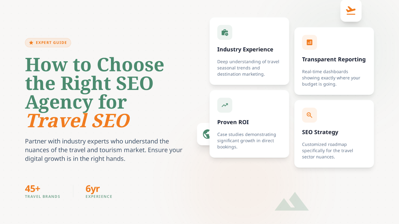 Choose Right SEO Agency for Travel SEO