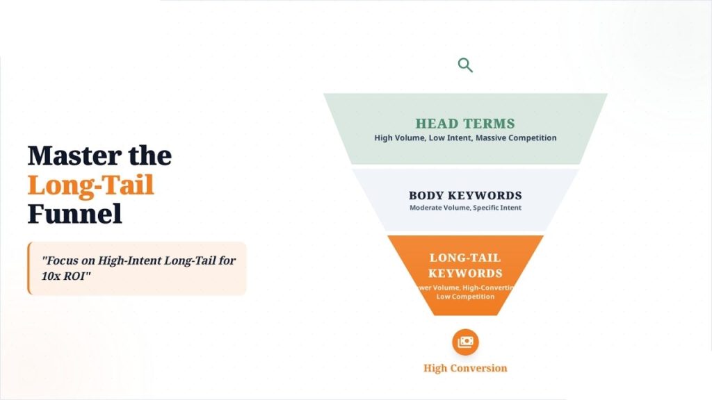 focus on long tail keywords